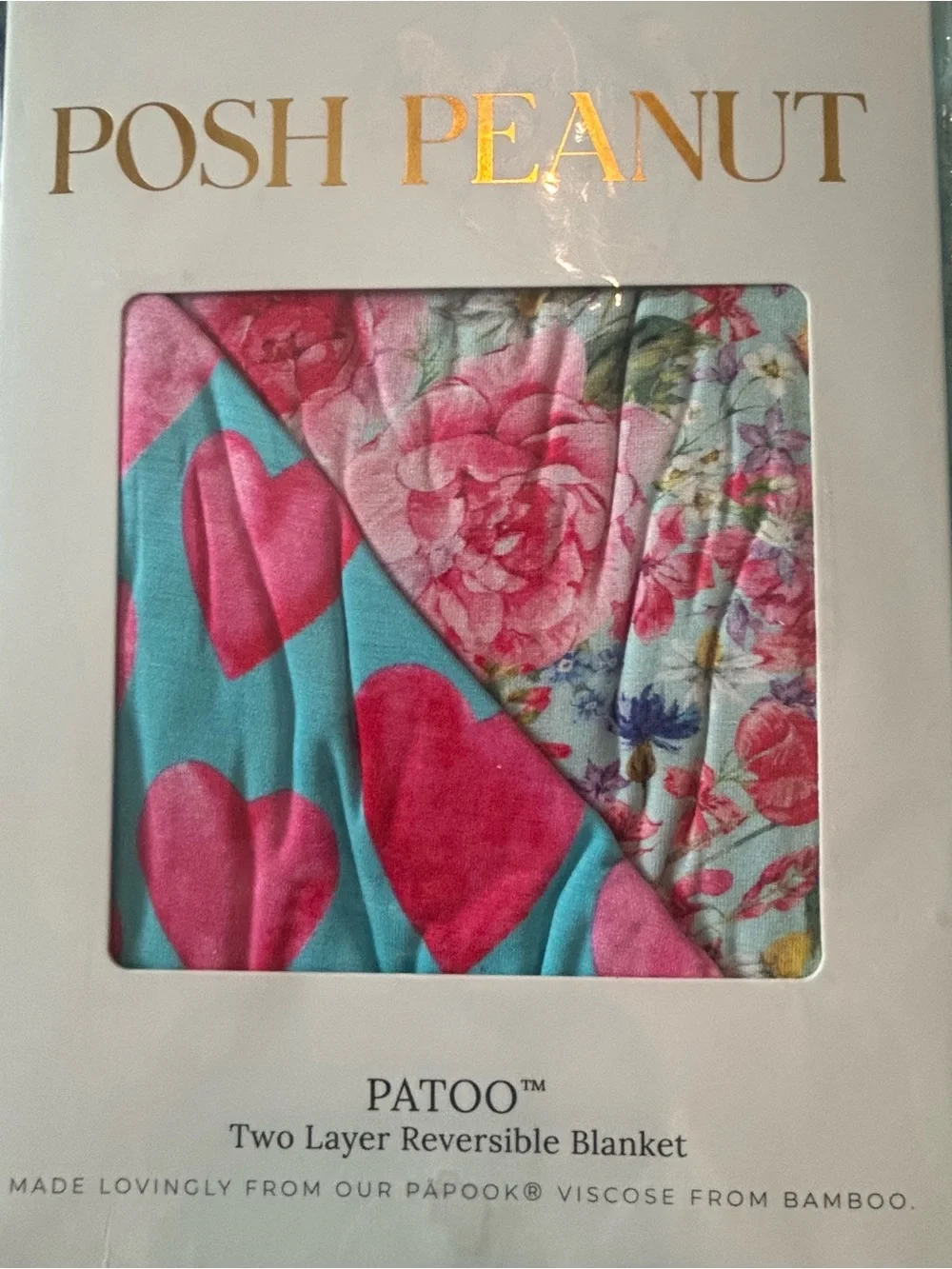 Posh Peanut Pink & Turquoise Reversible queen of hearts, and Alice